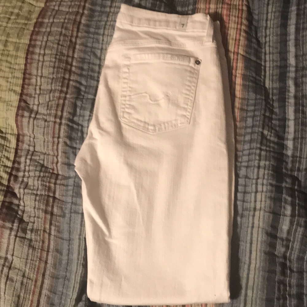 7 for all man kind white jeans size 29 worn once